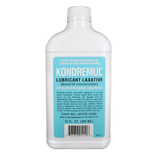 Kondremul Lubricant Laxative, Mineral Oil For The Relief Of Constipation - 16 Oz